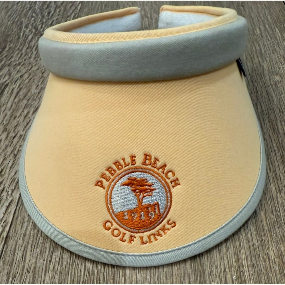 Vintage Women's Pebble Beach‎ Golf Links Ahead Lites Visor Light Orange